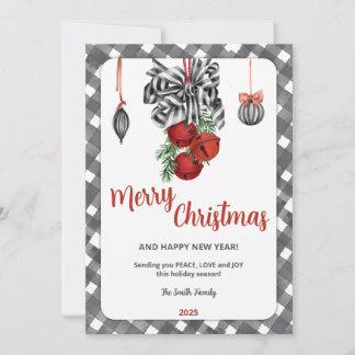 Convites Black and White Noël Christmas Invitation