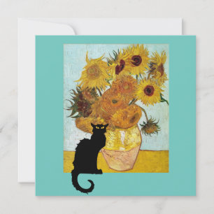 Convites Black Cat e Van Gogh Sunflower