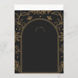 Convites Black & Gold New Year's Eve Invitation an 
