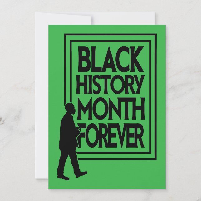 Convites Black History Month Forever (Frente)