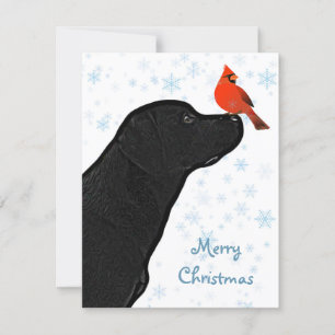 Convites Black Labrador Christmas