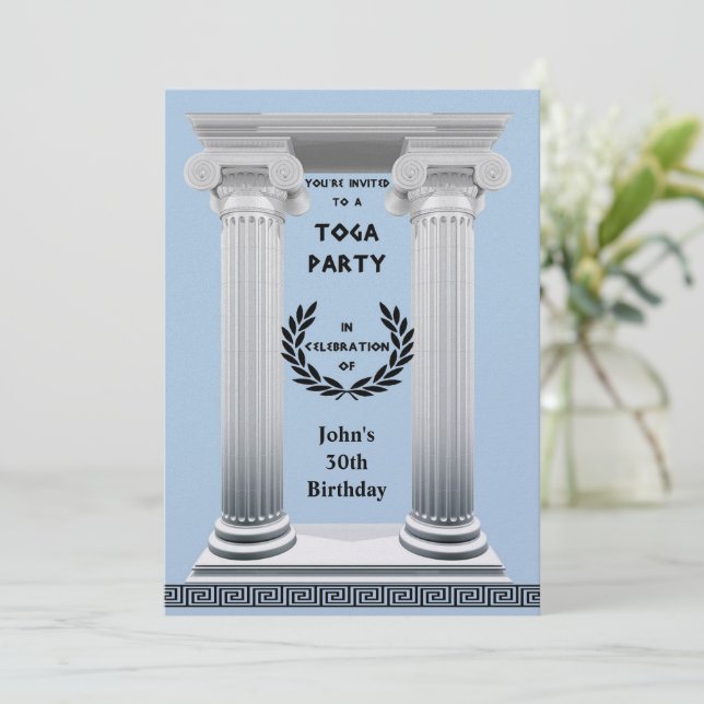 Convites Black Laurel Wreath (Em pé/Frente)