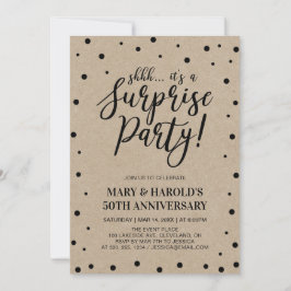 Convites Black & Marble | 50º Aniversário de Casamento Surp