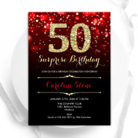 Black Red Dourado Surpresa 50º aniversário