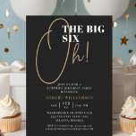 Convites Black The Big 60th Surprise Birthday Invitation<br><div class="desc">Black The Big 60th Surprise Birthday Invitation Os seus convidados saberão que esta será uma festa especial apenas olhando para este convite!</div>