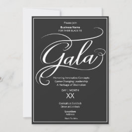 Convites Black Tie Business Gala Invitation