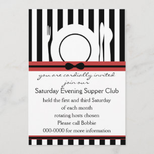 Convites Black Tie Supper Club