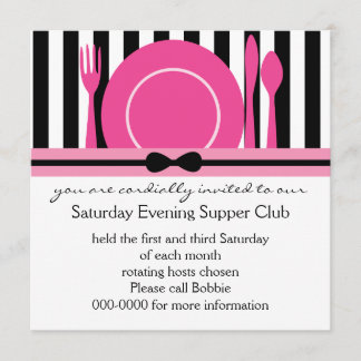 Convites Black Tie Supper Club