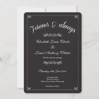 Convites Black Tie Wedding