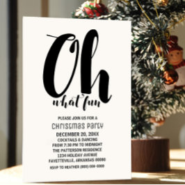 Convites Black White Oh Que Festa Divertida De Férias Convi
