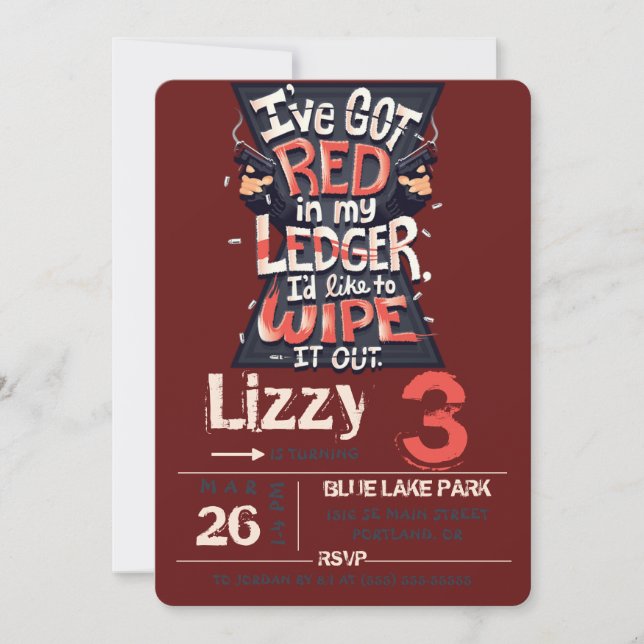 Convites Black Widow invitation card  (Frente)