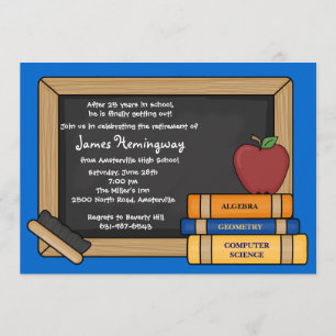 Convites Blackboard Aposentadoria de Professor ESCOLHA A CO