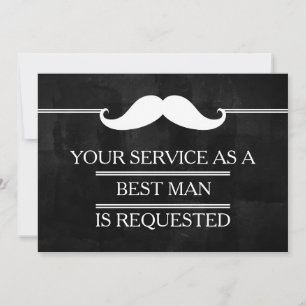 Convites Blackboard Your Service as Best man Request