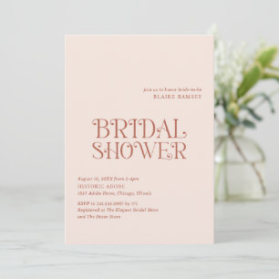 Convites Blaire Neutral Modern Chá de panela