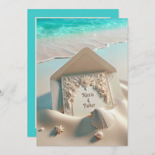 Convites Blindagem De Casamento Em Areia De Praia