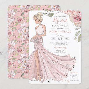 Convites Bling e chá de panela da noiva da menina do brilh