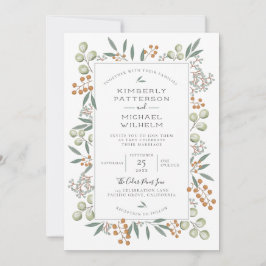 Convites Blissful Bounty Botanical Wedding Suite