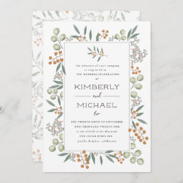 Convites Blissful Bounty Botanical Wedding Suite