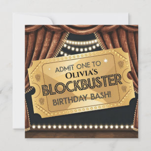 Convites Blockbuster - Design de Aniversário Pensado Em Fil