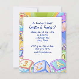 Convites Blocos de cor 4,25 x 5,5 Polegadas