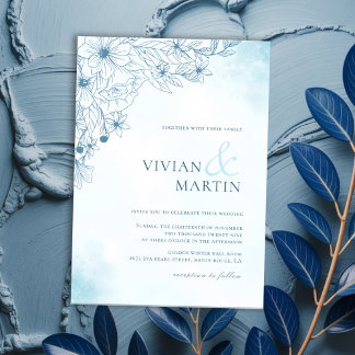 Convites Bloom No Casamento no inverno
