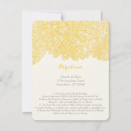 Convites Blooming Dahlia Yellow Iris Wedding