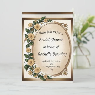 Convites Blooming Love - Custom Bridal shower Invitations