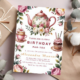 Convites Blooming Tea Party Celebration