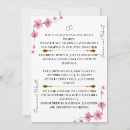 Convites Blossom Love Wedding Invitation