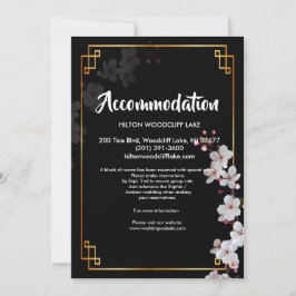 Convites Blossomas de Cereja Brancas e Compartimento dário