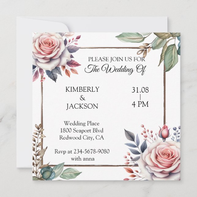 Convites Blossomas do Amor (Frente)