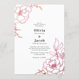 Convites Blossoms Floral Wedding Design