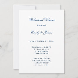 Convites Blue and White Wedding