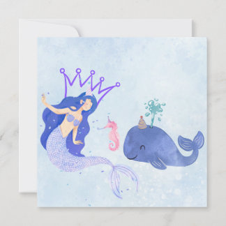 Convites Blue Birthday Invitation