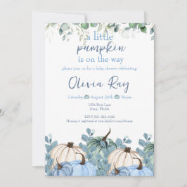 Convites Blue Boho a Little Pumpkin está a caminho