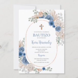 Convites Blue Boho Baptism