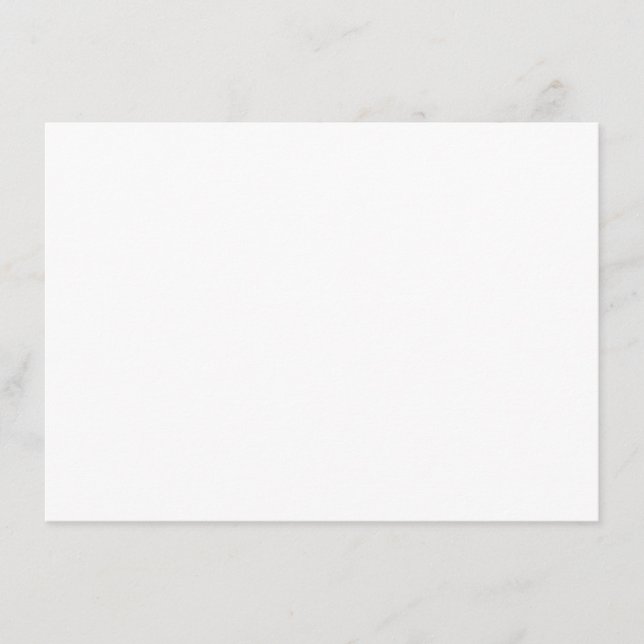 Convites Blue Botanical Modern Wedding Thank You Card (Frente)