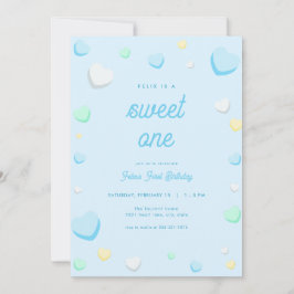 Convites Blue Boy Sweet One First Birthday