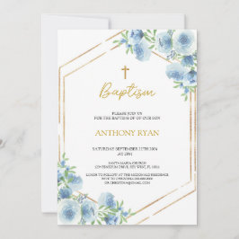 Convites Blue Boys Baptism