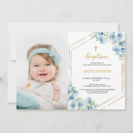 Convites Blue Boys Baptism