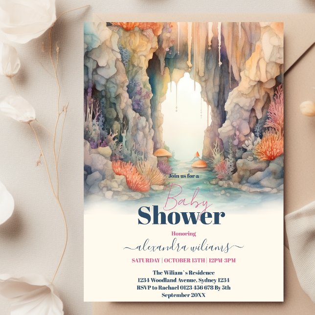 Convites Blue Boys embaixo do mar cria Chá de fraldas (Criador carregado)