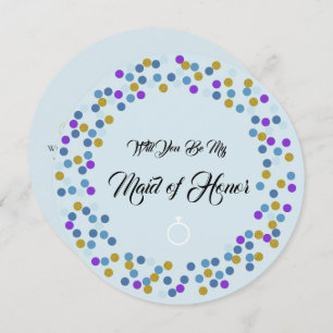 Convites Blue Cottage Rosas Wedtage Suite Be My Bridesmaid