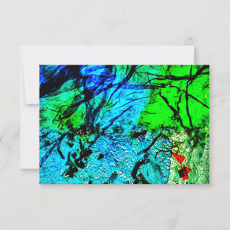 Convites Blue darkness abstract invitation,Abstract blue In