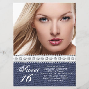 Convites Blue Denim e Diamond Sweet Party