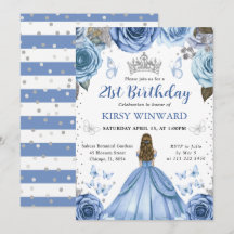 Blue Dress Blonn Princess Birthday