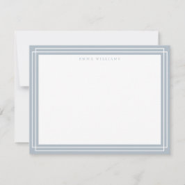 Convites Blue Frame Note Card
