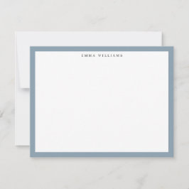 Convites Blue Frame Note Card