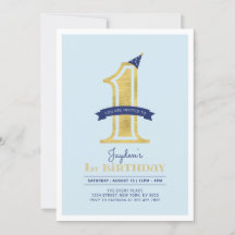 Blue & Gold |  Festa de 1º Aniversário do Menino