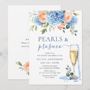 Convites Blue Hydrangea Blush Rosas Rosa PEDRAS PEDRAS E Pr