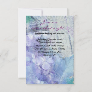 Convites BLUE HYDRANGEA E DRAGONFLY Bat Mitzvah